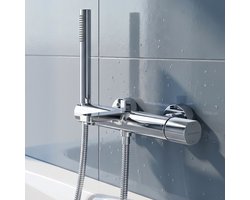 Eversan Loke badkraan met handdouche - Zijbediening - Chroom