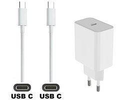 OneOne 45W super snellader. Oplader met sterke 3,0m USB C naar C kabel. PD lader adapter past op Universeel WOO AUDIO, xDuoo, FiiO, Beeline, Logitech, Interphone, myPhone, HP, MaxCom, Argon Audio, Shanling