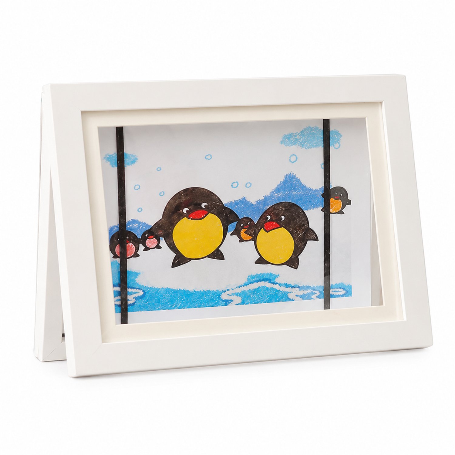 SWGOTA Witte A4-tekeningenlijst met magneetsluiting - Openklapbare MDF-opberglijst voor werk van 21 x 29,7 cm - Zonder afbeelding