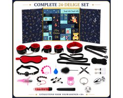 Adventskalender voor Koppels 2026 – 24 Erotische Verrassingen – Volwassenen Advent Calendar – Intimiteit, Speeltjes & BDSM Accessoires – Kerstcadeau – 18+