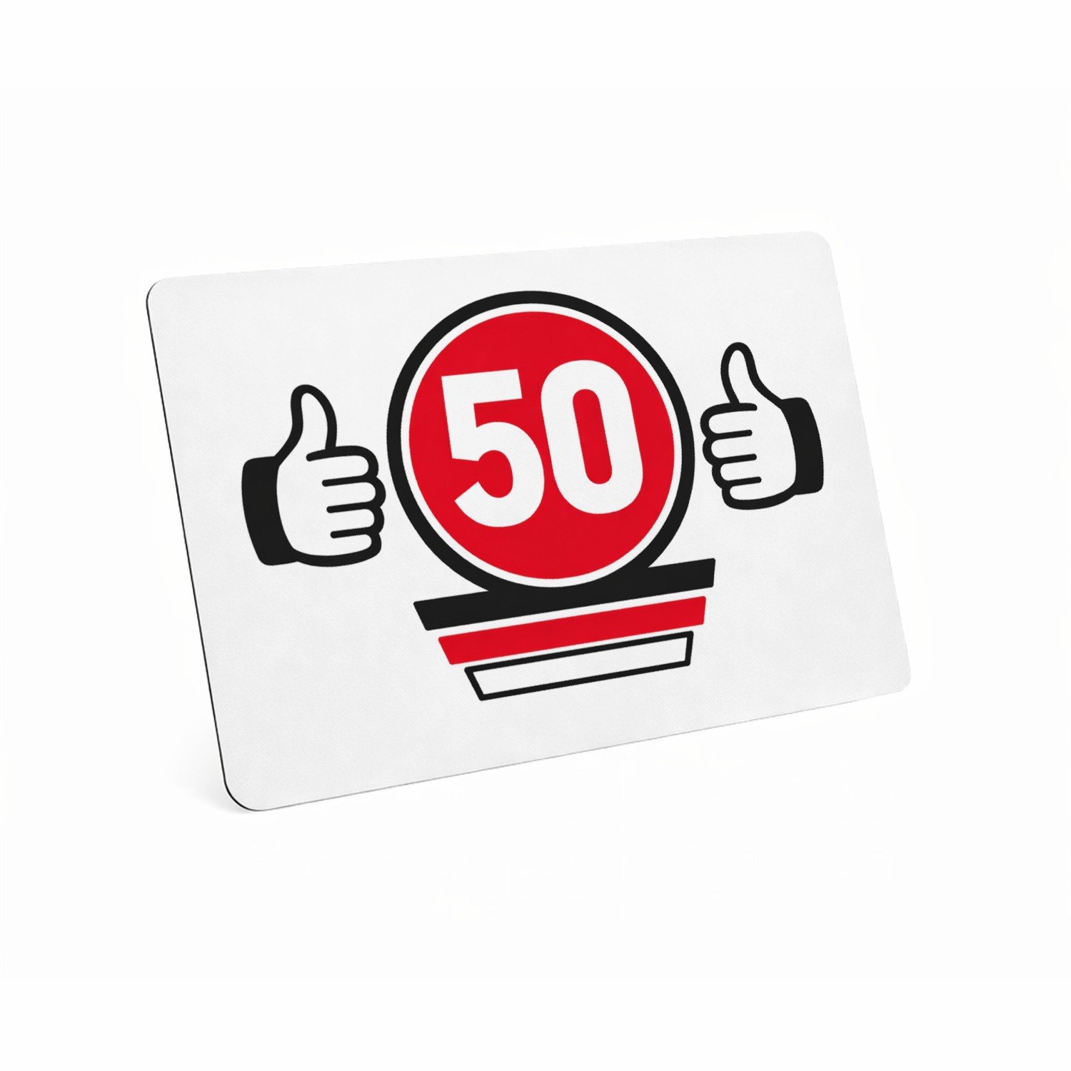 Mr Cadeautjes MDF magnetische fotolijst 28 x 19 - design Een compacte verjaardagsbadge met een eigenzinnige sportieve | cadeau Wit