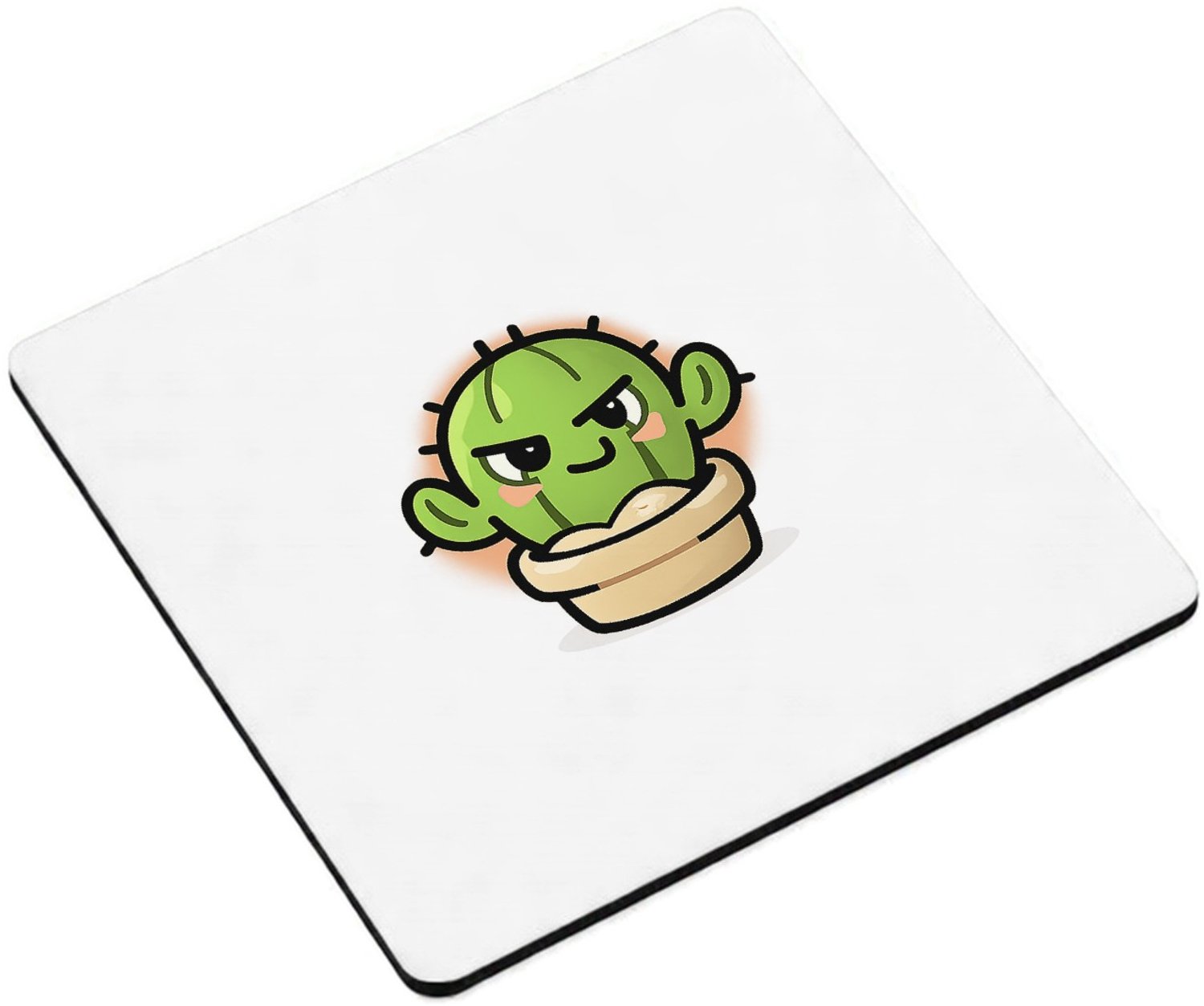 Mr Cadeautjes MDF magnetische fotolijst vierkant 9,5 - design Een compact dierenstatement met een andere speelse attitude | cadeau Wit