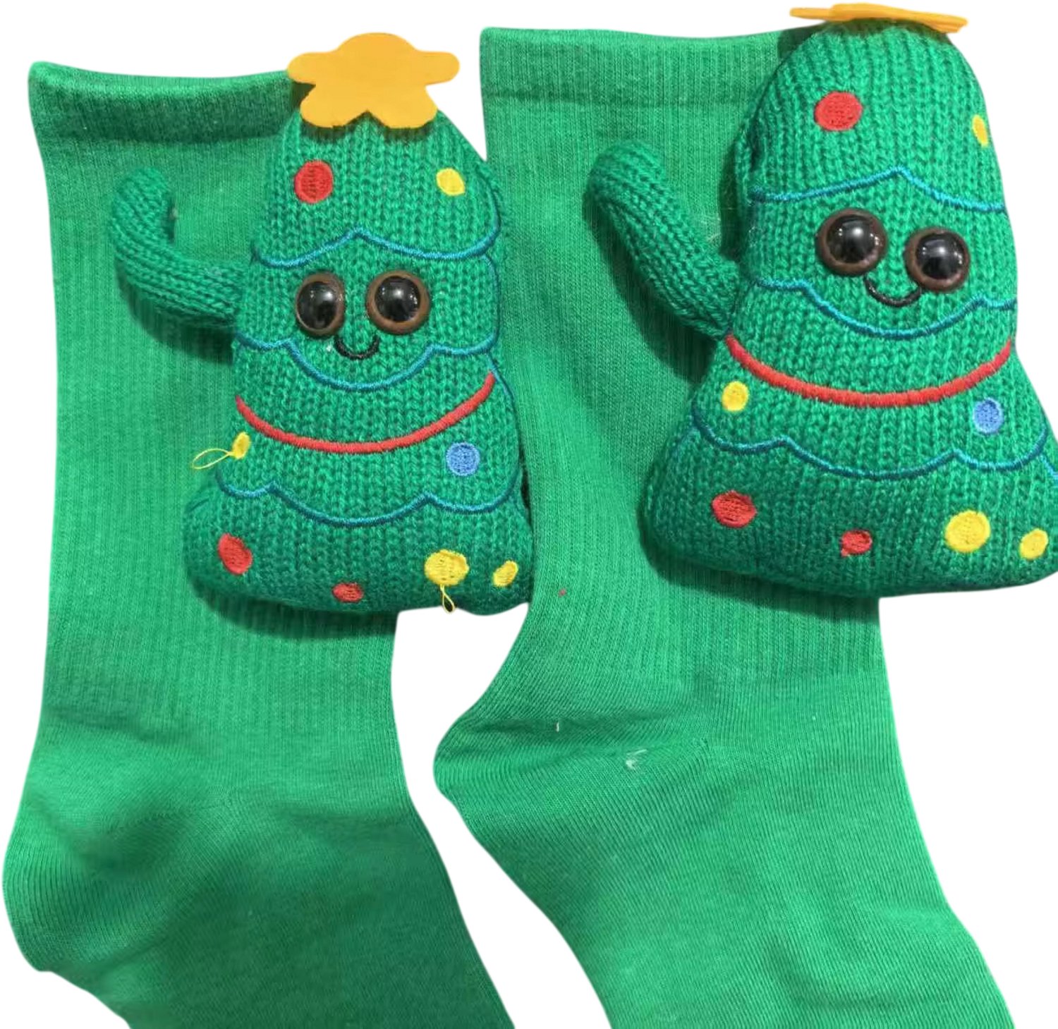 Warme Wintersokken voor Kinderen en Tieners – Schattige 3D Dieren Sokken Dikke Gebreide Antislip Huissokken Kerstboom