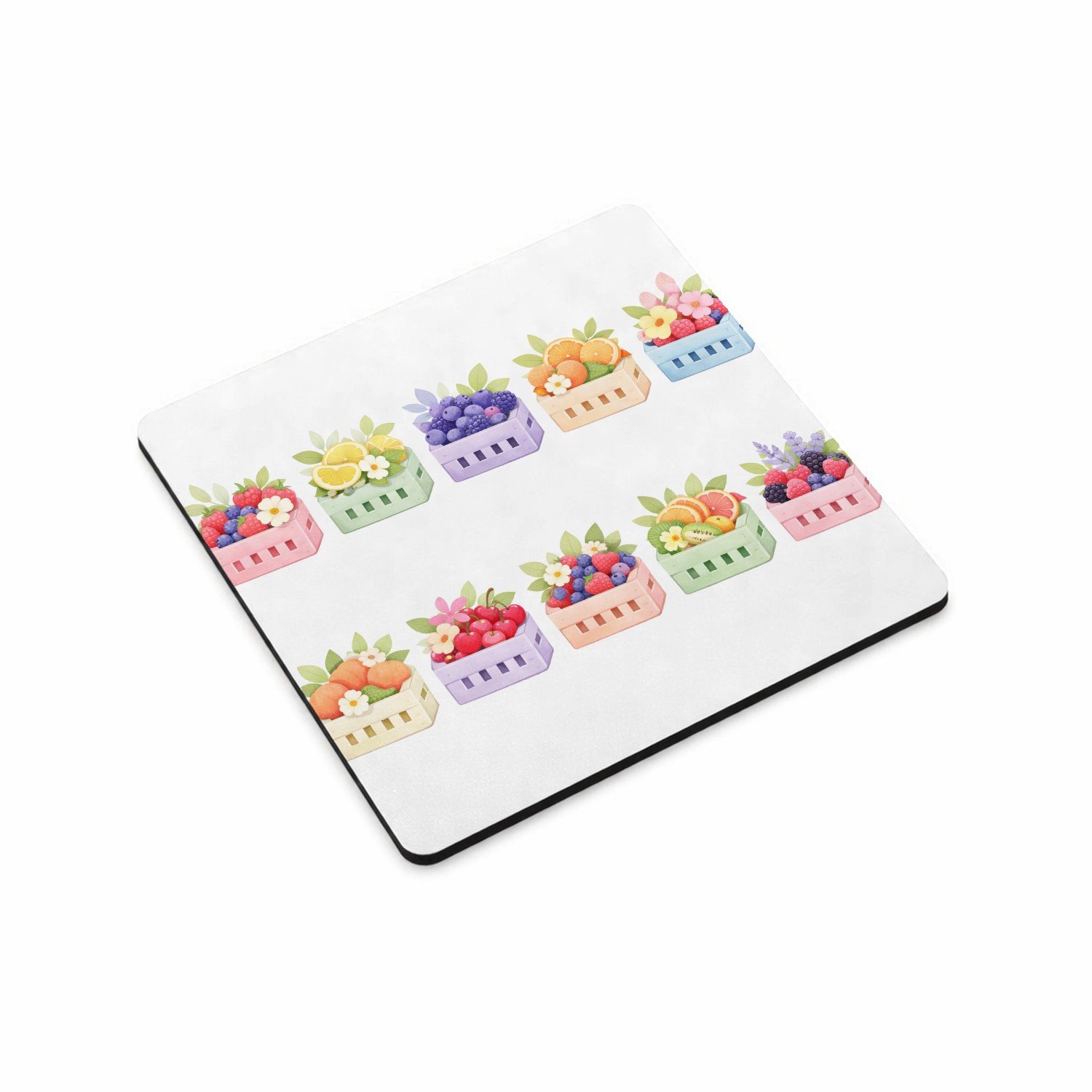 Mr Cadeautjes MDF magnetische fotolijst vierkant 9,5 - design Een verfijnde reeks seizoenscomposities met een charmante, c | cadeau Wit