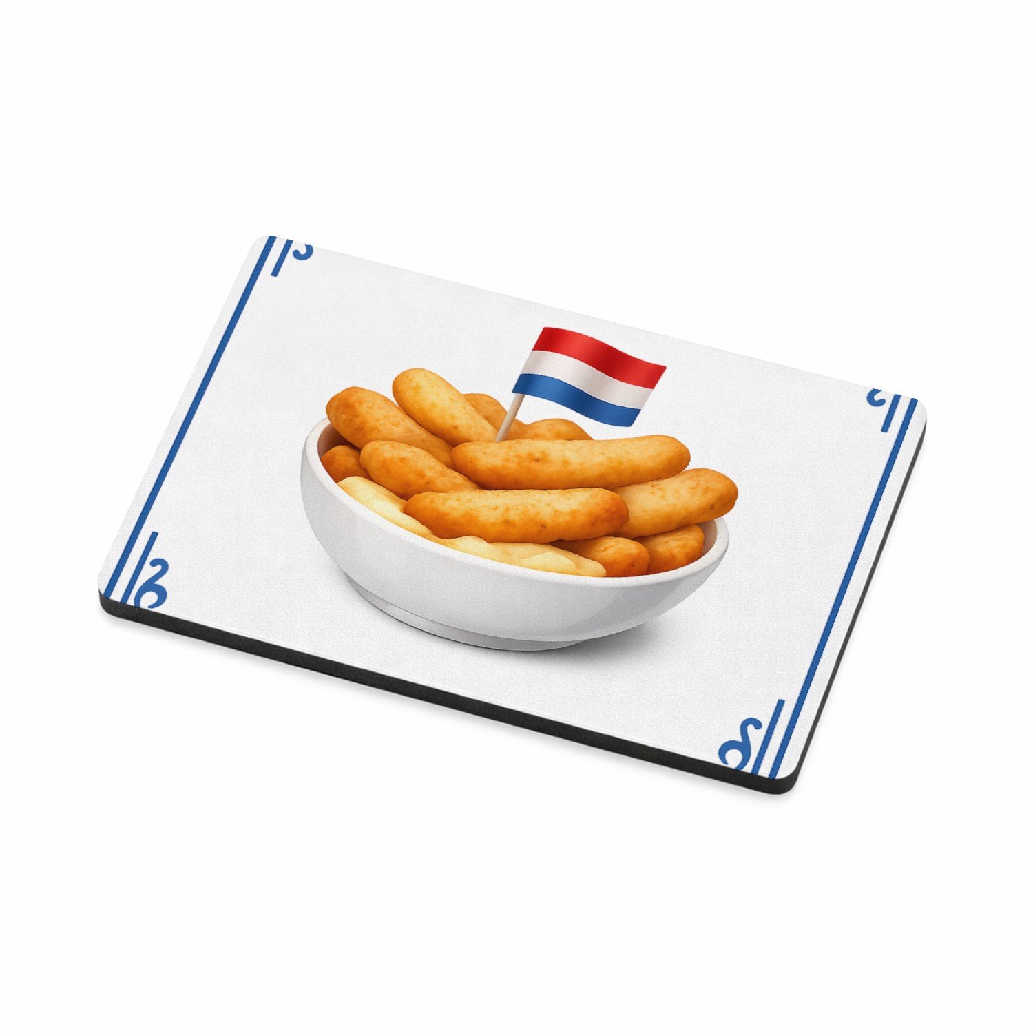 Mr Cadeautjes MDF magnetische fotolijst 7,5 x 5 - design Keukenhumor rond een andere populaire snack, met eenzelfde p | cadeau Wit