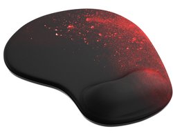 Titanwolf ergonomische muismat met polssteun 230 x 200 mm - Blood - gelkussen - antislip