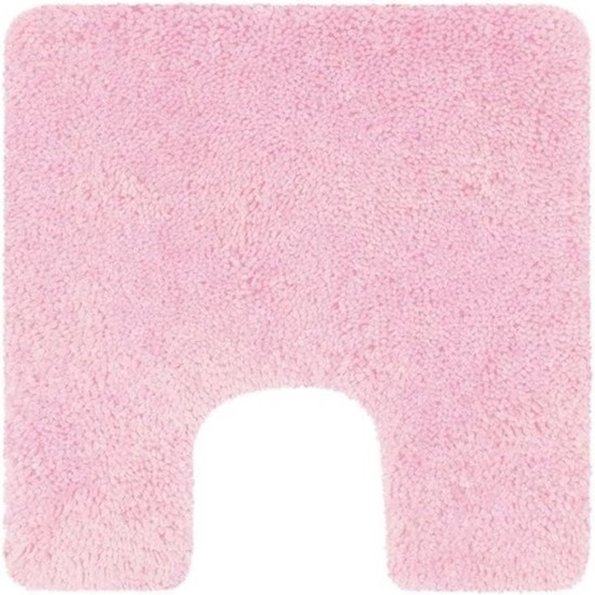 Badmat Highland van microvezel 55 x 55 cm - Lichtroze badkameraccessoire