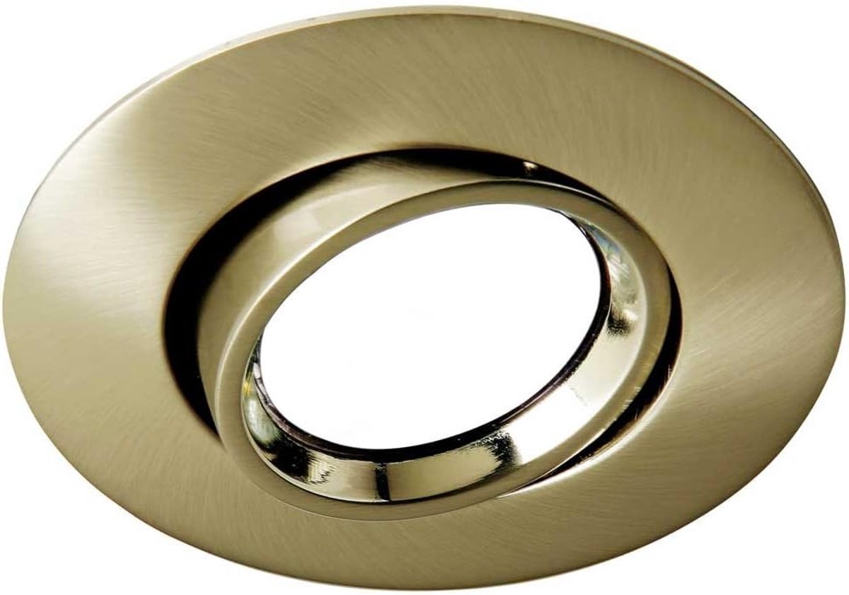 Wonderlamp Inbouwspot Licht, Oud Goud, 10 cm