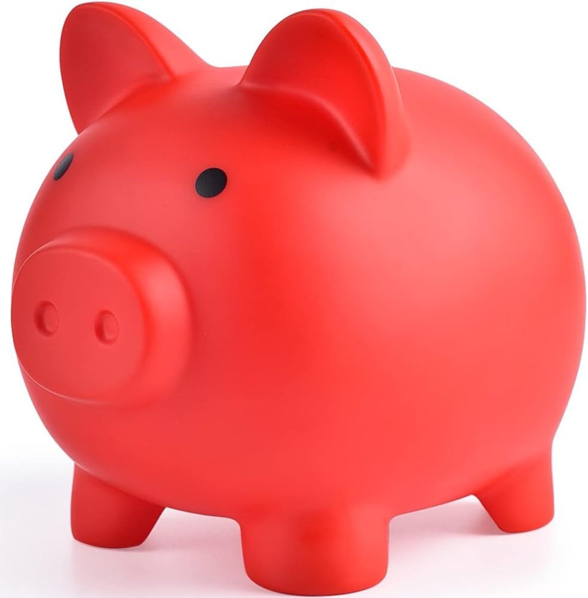 Schattige Spaarpot voor Jongens, Onbreekbare Rode Geldbank voor Kinderen, Plastic Muntbanken, Eerste Spaarpotten, Beste Verjaardagscadeau Huisdecoratie