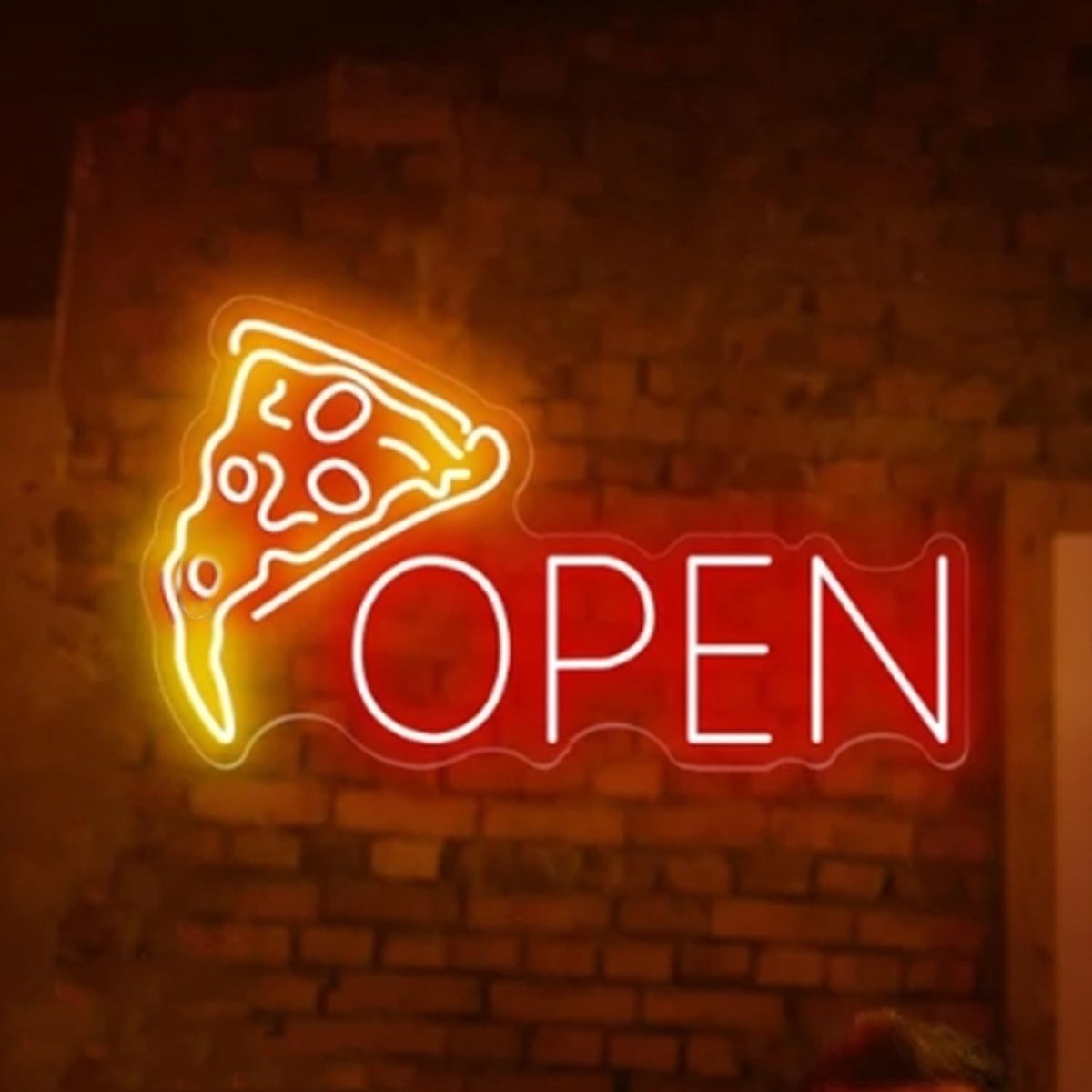 Acryl neonbord voor pizzeria, winkel, keuken, oven, feestdecoratie, geschenken voor pizzaliefhebbers, 40 x 20 cm
