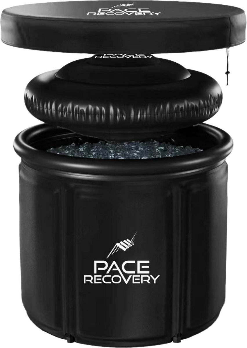 Pace Recovery ICE-1 Mobiel IJsbad 85 cm XL - Ice bath - IJsbad starter pack - Opvouwbaar & Inklapbaar Zitbad - Isolerende afdekhoes
