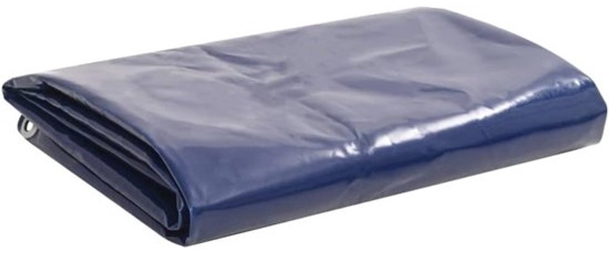 Heavy Duty Dekzeil - 3 x 3 m - Blauw - 650 g/m² - PVC Gecoat Canvas - 100% Waterdicht & Schimmelbestendig - Afdekzeil met Metalen Ogen