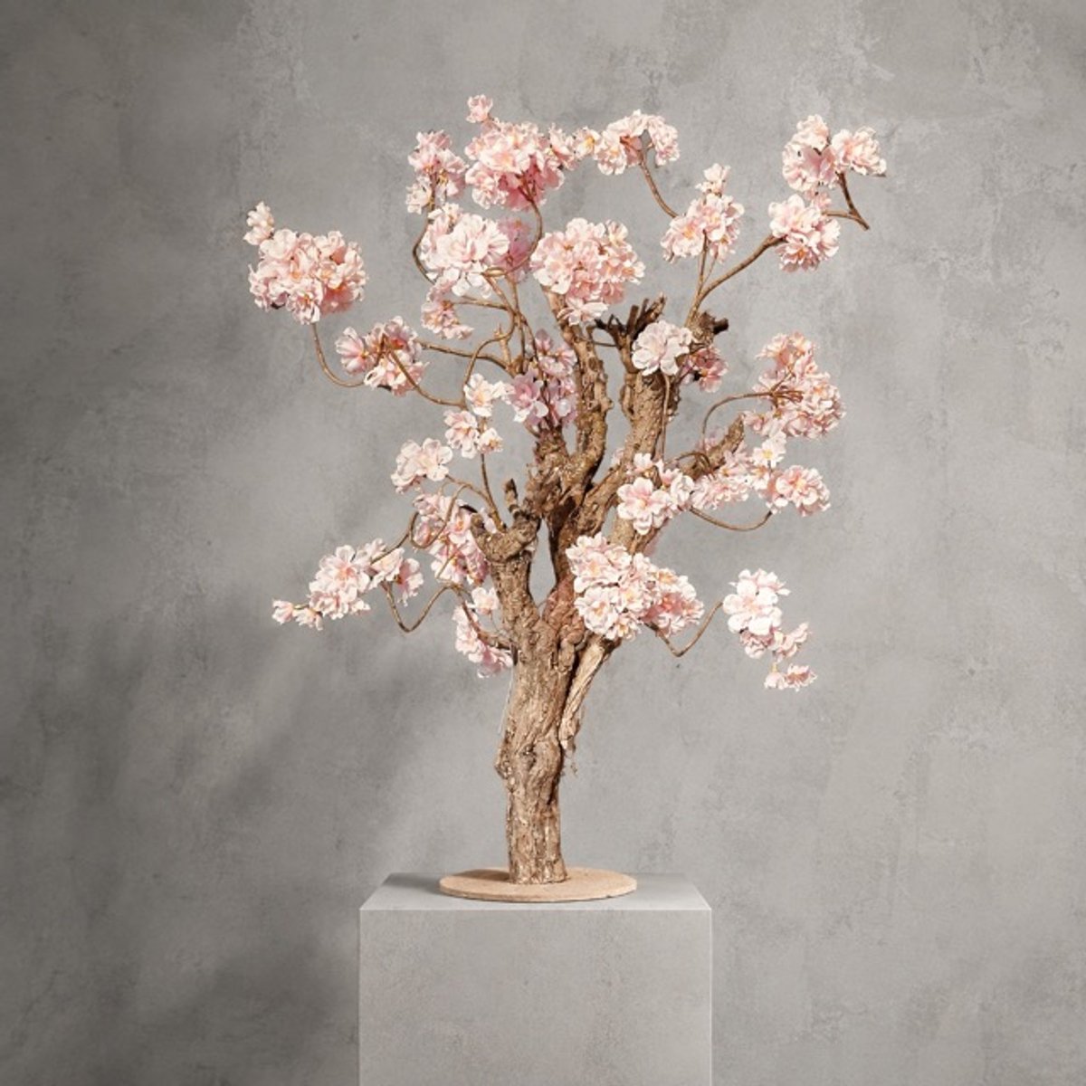 Kunstbloesemboom Zachtroze 75 cm – Sakura Kunstboom – Echte Houten Stam – Handgemaakt – Seta Fiori