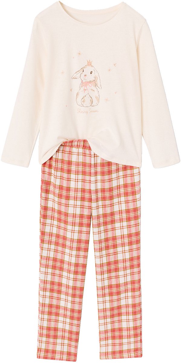 vertbaudet Meisjespyjama met broek beige