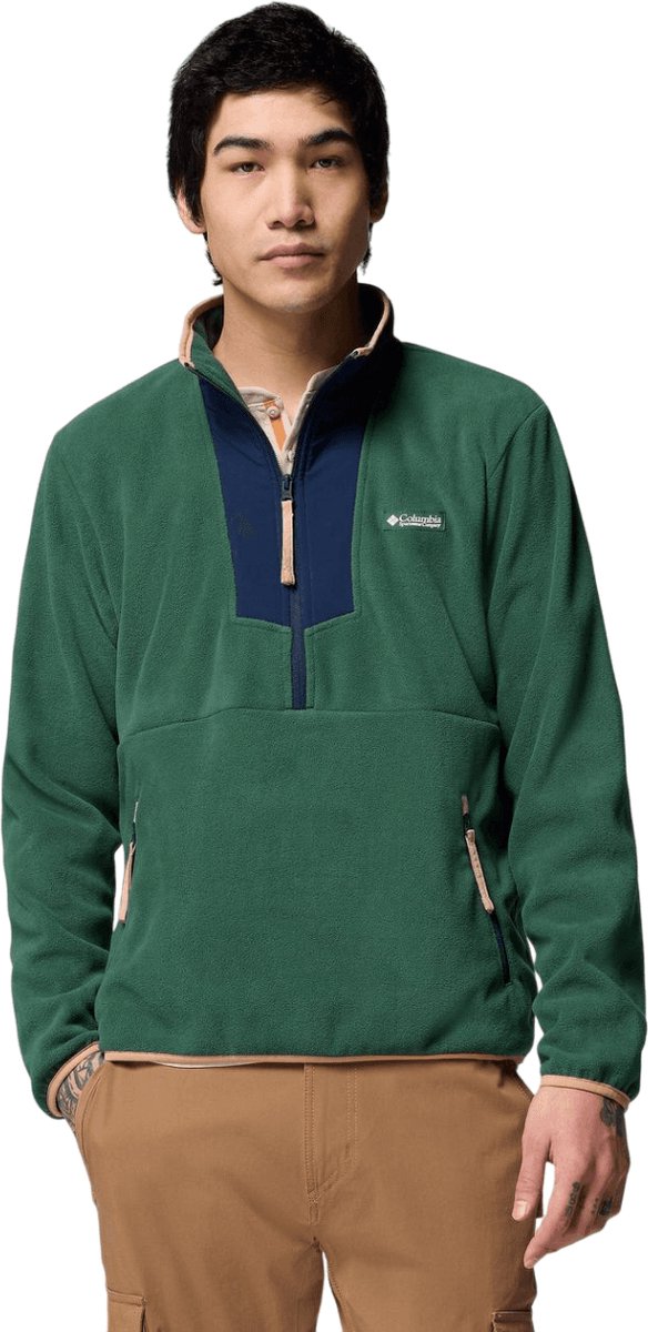 Columbia Sequoia Grove Half Zip Fleece Sweatshirt Heren S Groen