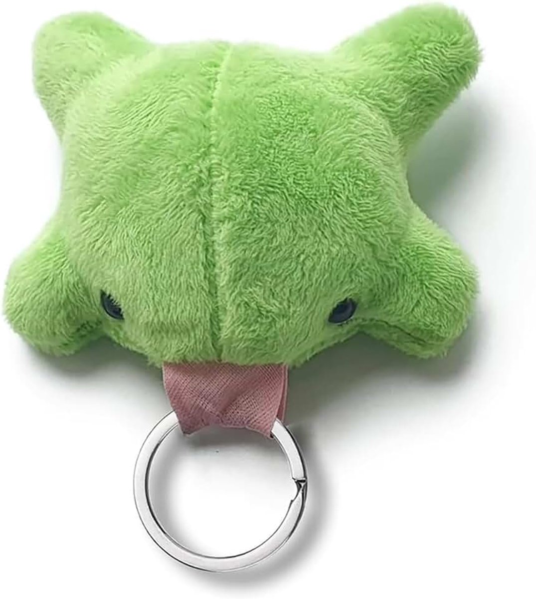 Kikker Sleutelring - Kawaii Pluimkikker Sleutelring, Groene Kikker Tascharme, Cadeau (Groen)
