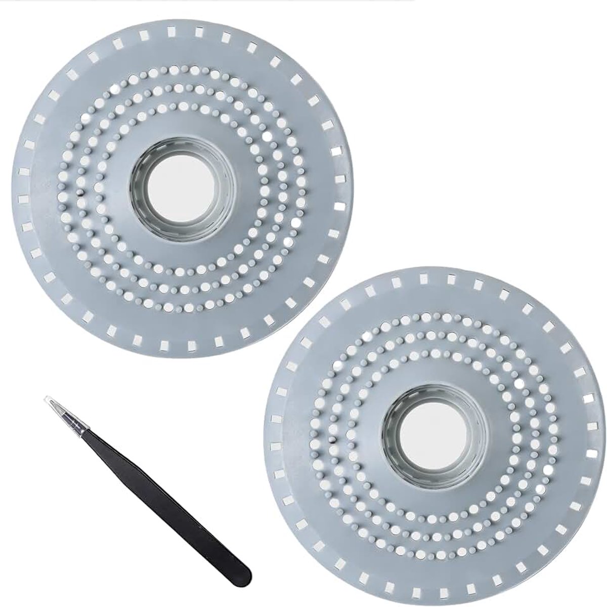 2 stuks douchevangers van siliconen, filter voor gootsteen, keuken en douchefilter