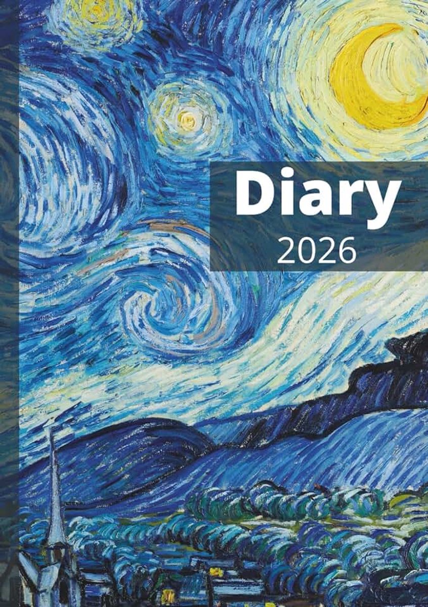 Starry Night by Vincent Van Gogh Cover: A5 | Week-to-View Layout | UK Holidays & Observances