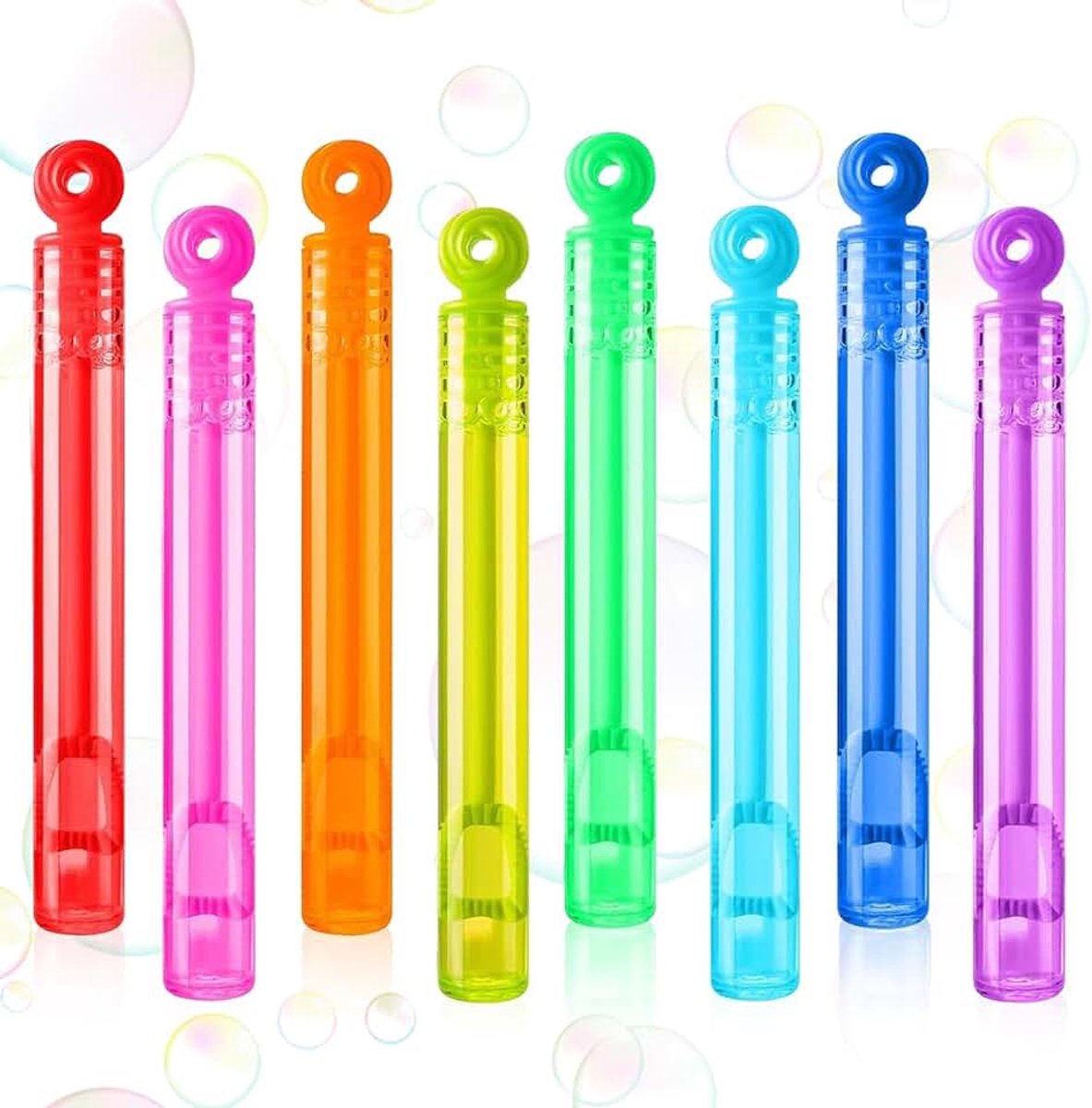 32 stuks mini zeepbellenset, 8 kleuren mini zeepbellenstaafjes, zeepbellenstaafjes klein voor kinderen, ideaal voor bruiloften, kinderverjaardagen, gastgeschenk, feestcadeau