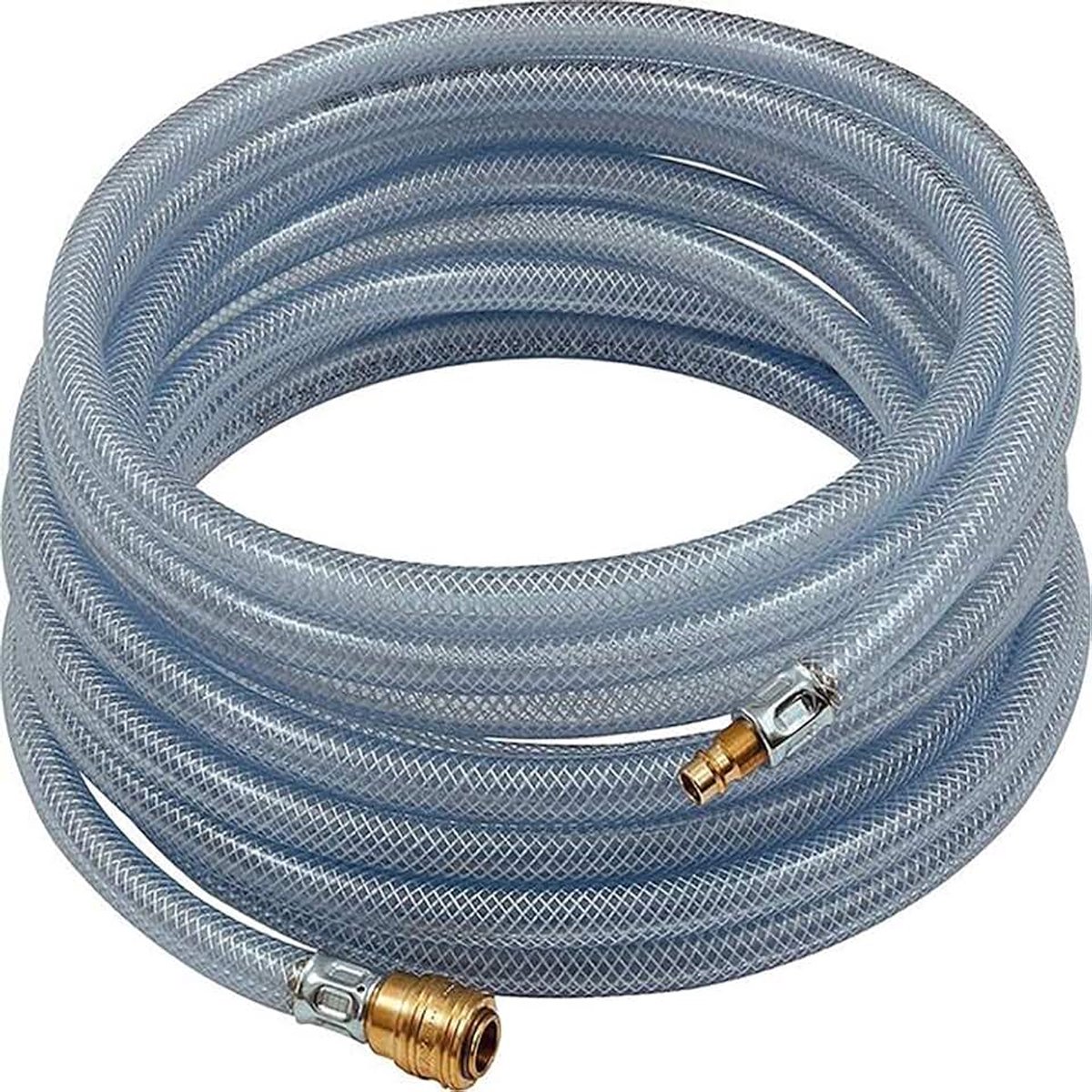Snelsluitkoppeling, bedrijfstemperatuur. Maximale 60 °C, slang-diameter 15 x 9, PN bij 23 °C max. 15 bar, lengte 15 m