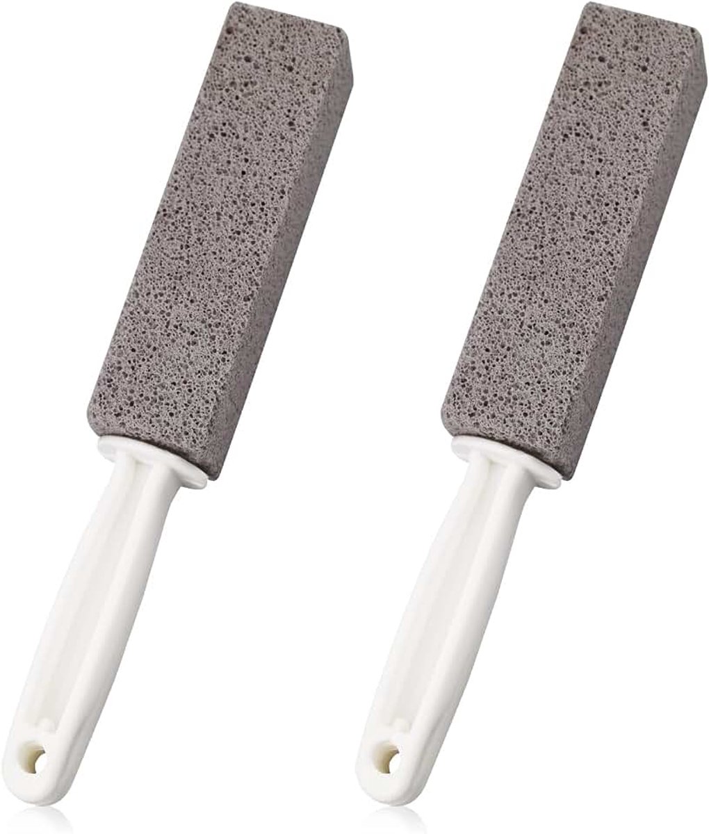 Reinigingssteen, met handvat, toiletpot, ringreiniger, puimsteenstokken, hardwaterring, vlekverwijderaar, puimsteen, stokjes, borstels voor keuken, bad, zwembad, huishoudelijke reiniging (2