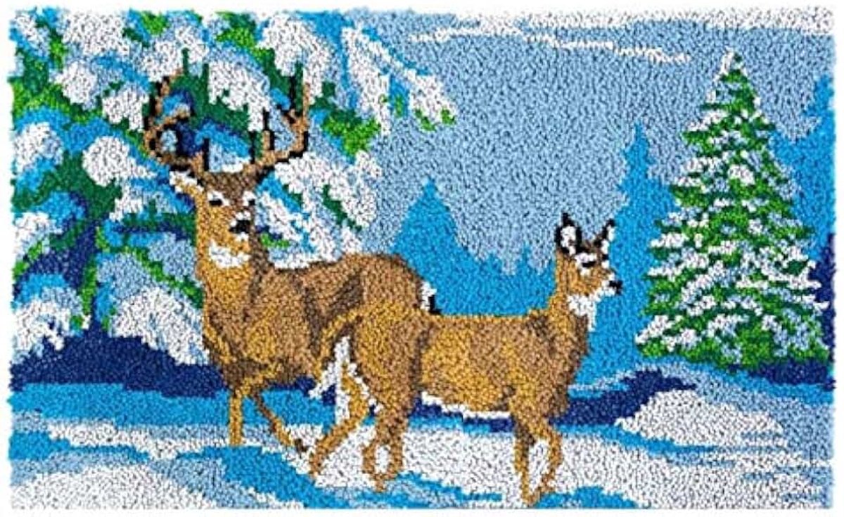 Deer Rug Latch Hooking Kit (85x58cm)…