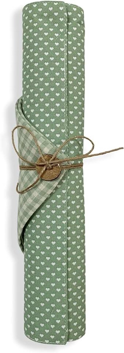 Tafelset en servet wolken stof cadeau-idee Viky harten Tati 5990