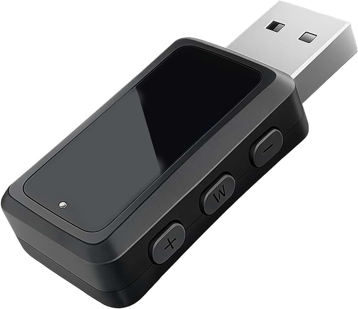 Adapter | FM-zender & ontvanger voor auto's & stereo-installaties | Stabiel draadloos audio | Handsfree met microfoon | USB & 3,5 mm AUX