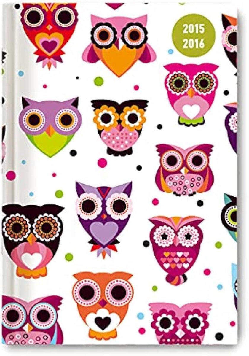Cute Owls 2022/2023 - Schüler-Kalender A5 (15x21 cm) - Eule - Day By Day - 352 Seiten - Terminplaner - Notizbuch - Alpha Edition