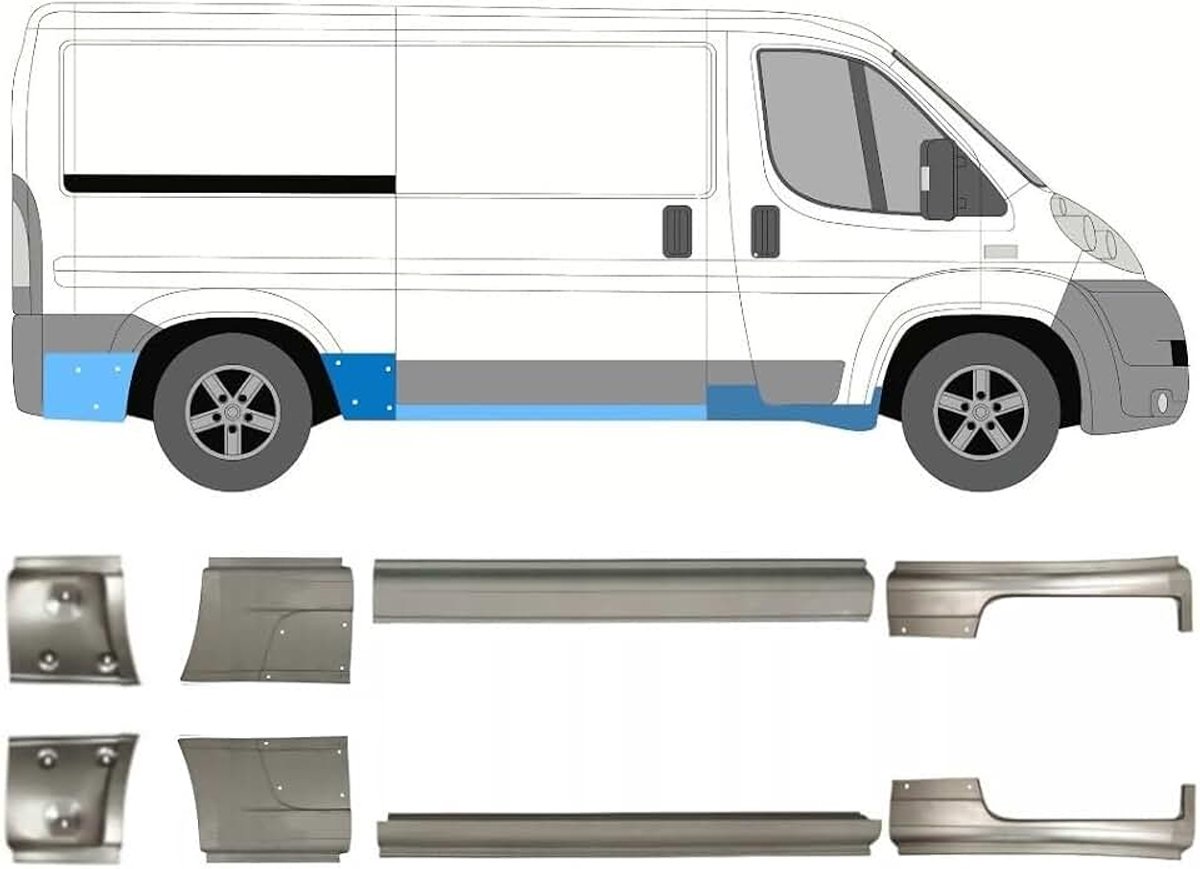 Dorpel voor Fiat Ducato 2006-2025 / Links + Rechts/Set