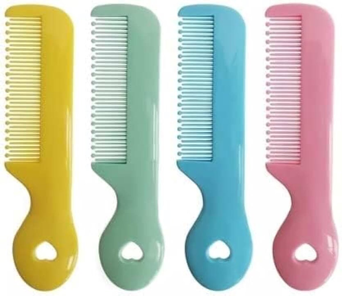Willekeurige kleuren Pack van 4 ronde punt borstelharen Baby Leuke Kam Baby Verzorging Voor Gevoelige Hoofdhuid, voor Kinderkamer Pasgeboren Baby Meisje Jongen Kinderen Kam Baby, Verzorging en