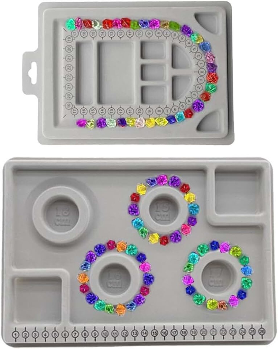 2 stuks kralen design board armband design board plaat kralen board dienblad voor kralen kralenplank halsketting DIY halsketting/armband designplank parelgereedschap sieraden kralen