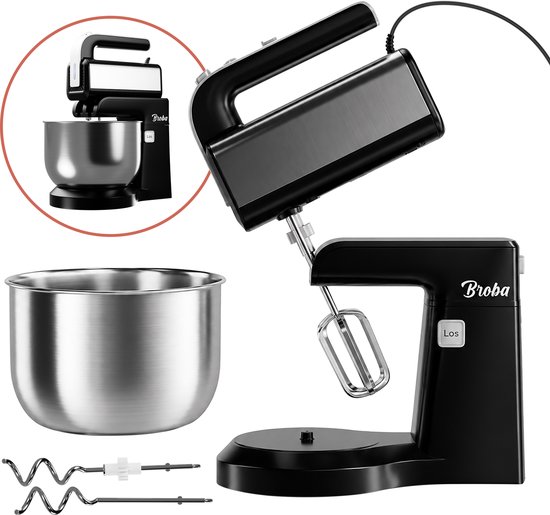 Handmixer Mixer met Mengkom 2-in-1 Keukenmixer met Kom