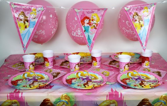 Prinsessen feestartikelen | Pakket voor 12 kinderen | Kinderfeestje prinsessen | Kant... bol.com