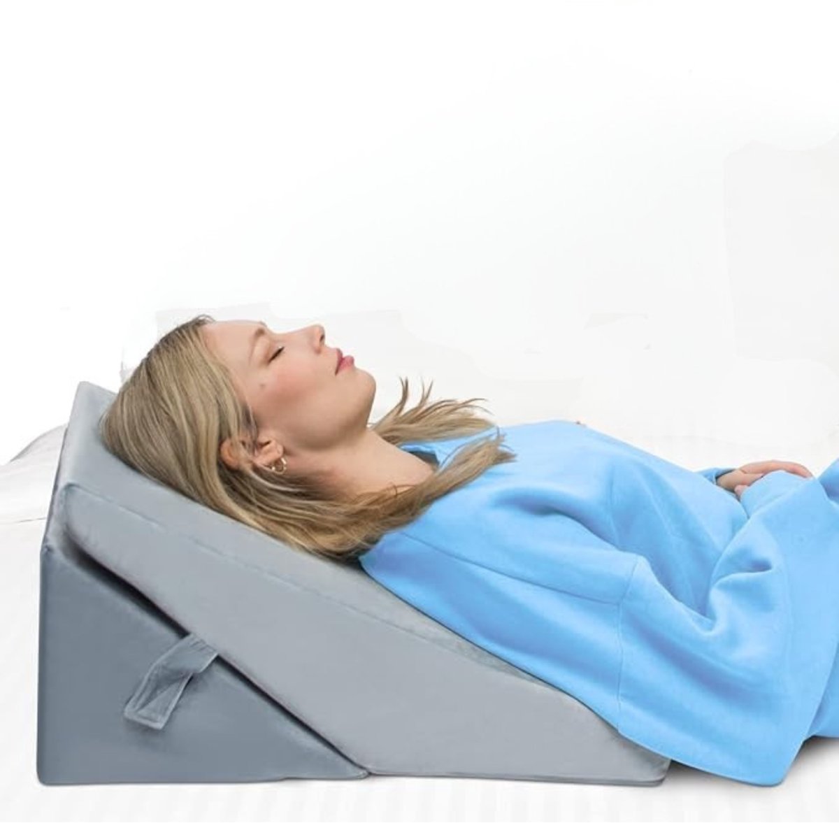 Levo® Wigkussen - Wigkussen Bed - Matrasverhoger - Grijs - 56cm x 56cm x 1cm