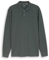 Tom Tailor - Piqué-poloshirt met lange mouwen - Maat XXXL - Darkest Olive