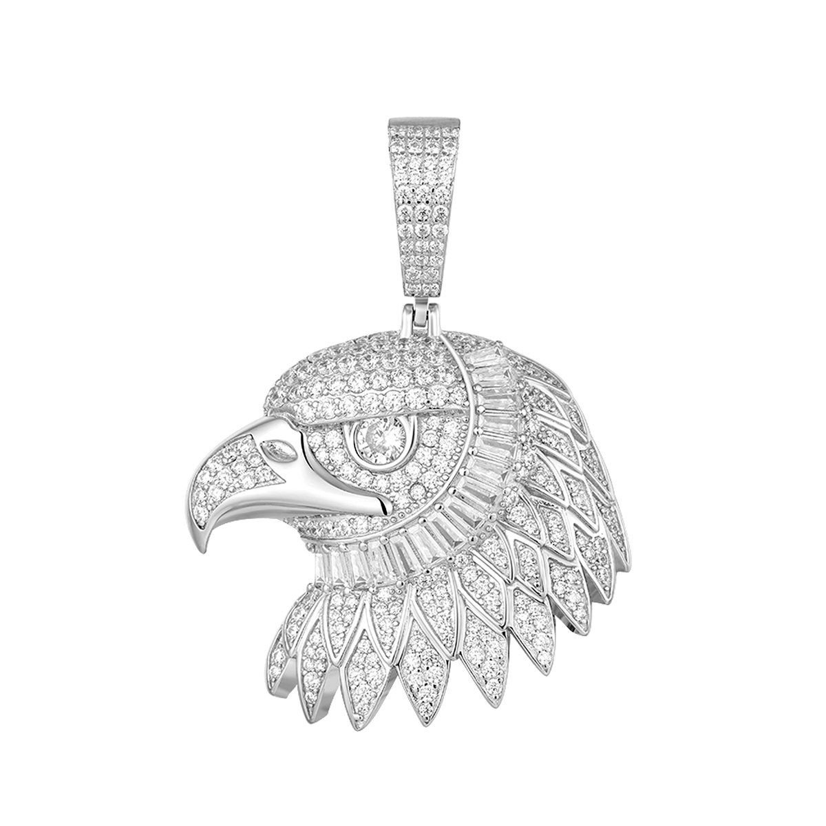 Juwelier Zwartevalk - Zilveren (gerhodineerd) adelaar hanger - 24.415