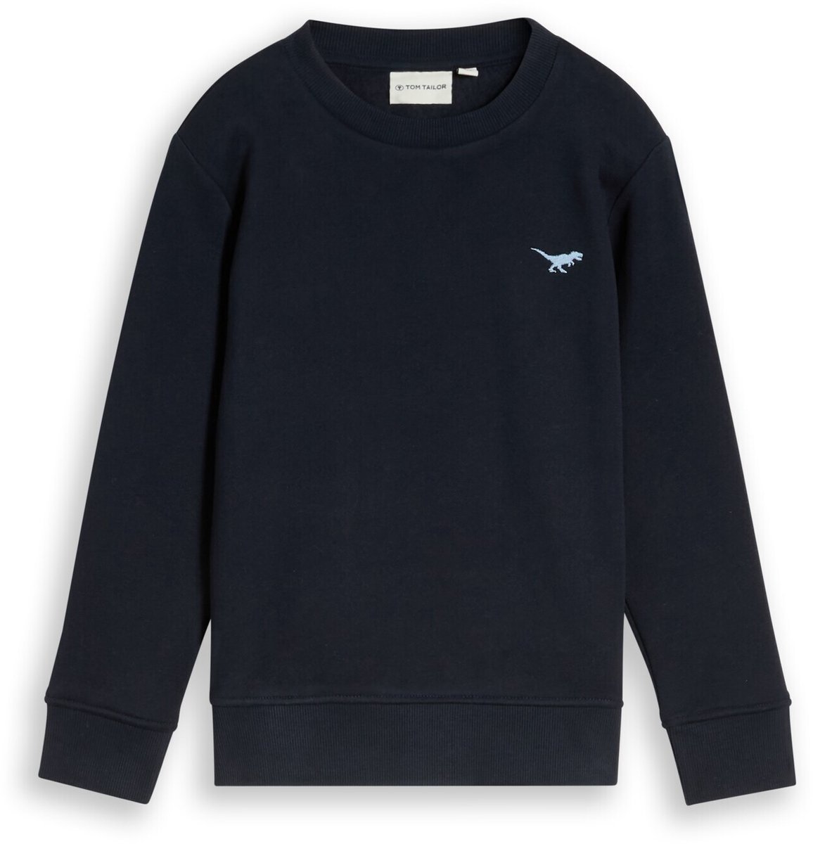 Tom Tailor - Sweatshirt met dinosaurusborduursel - Maat 104/110 - sky captain blue