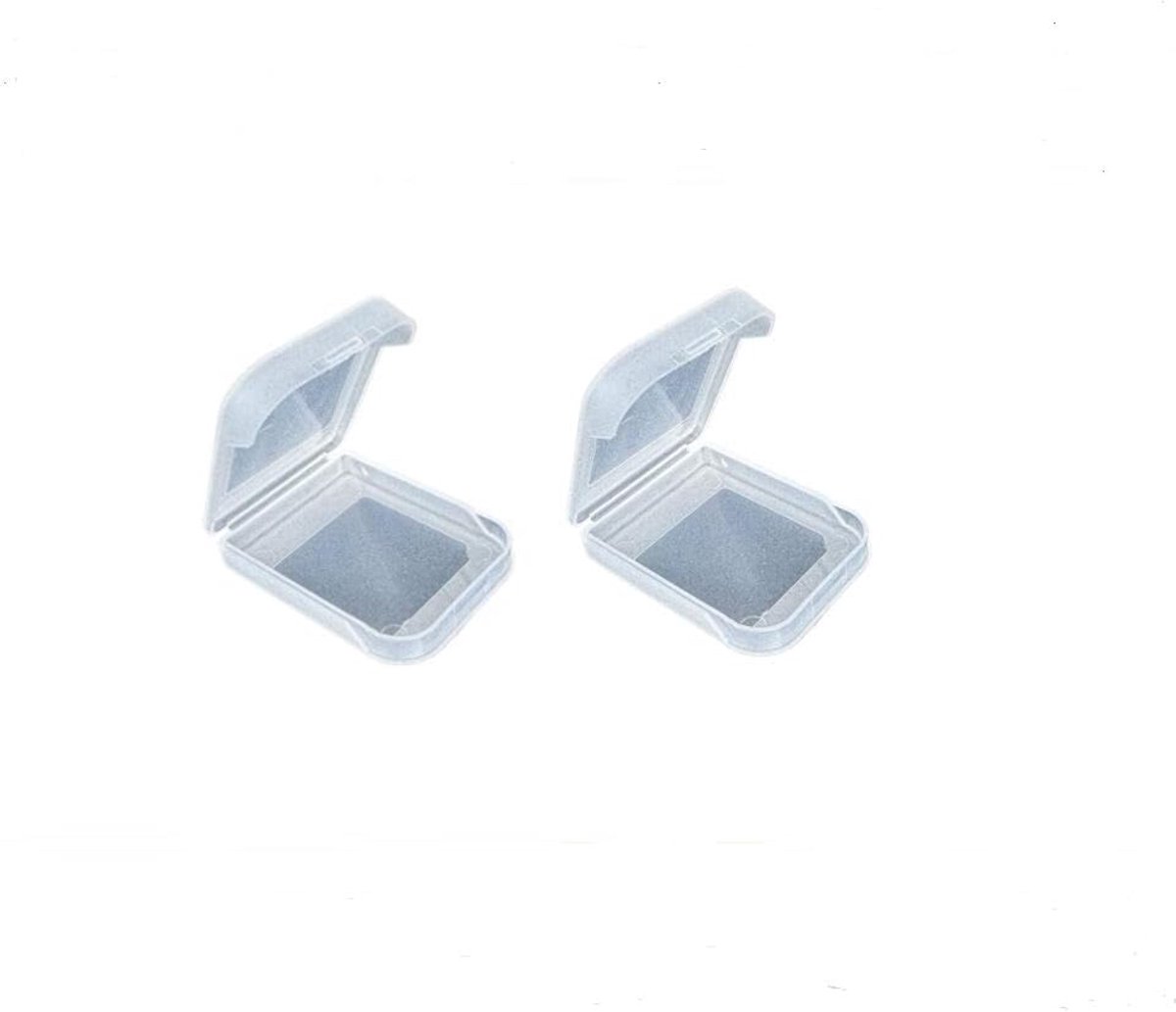 Compatibel met 2 stuks geheugenkaarten, beschermhoes, stofbescherming, opbergdoos, compatibel met Wii/NGC-geheugenkaart