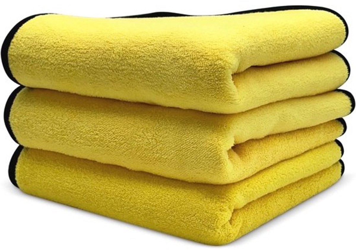 3 x Microvezeldoeken voor Auto en Motorfiets - Extra Absorberend, 40 x 40 cm, Voordeelverpakking
