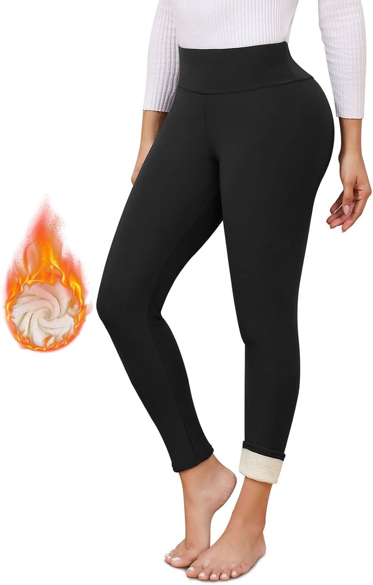 Leggings Vrouwen Thermische Bont Gevoerde Leggings Winter Hoge Taille Warme Sherpa Leggings Dames Workout Yoga Broek
