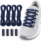 Elastische Schoenveters met Metalen Draaisluiting - Zonder Strikken - Comfortabele Elastische Veters voor Kinderen, Volwassenen & Senioren - Instap Schoenen Systeem