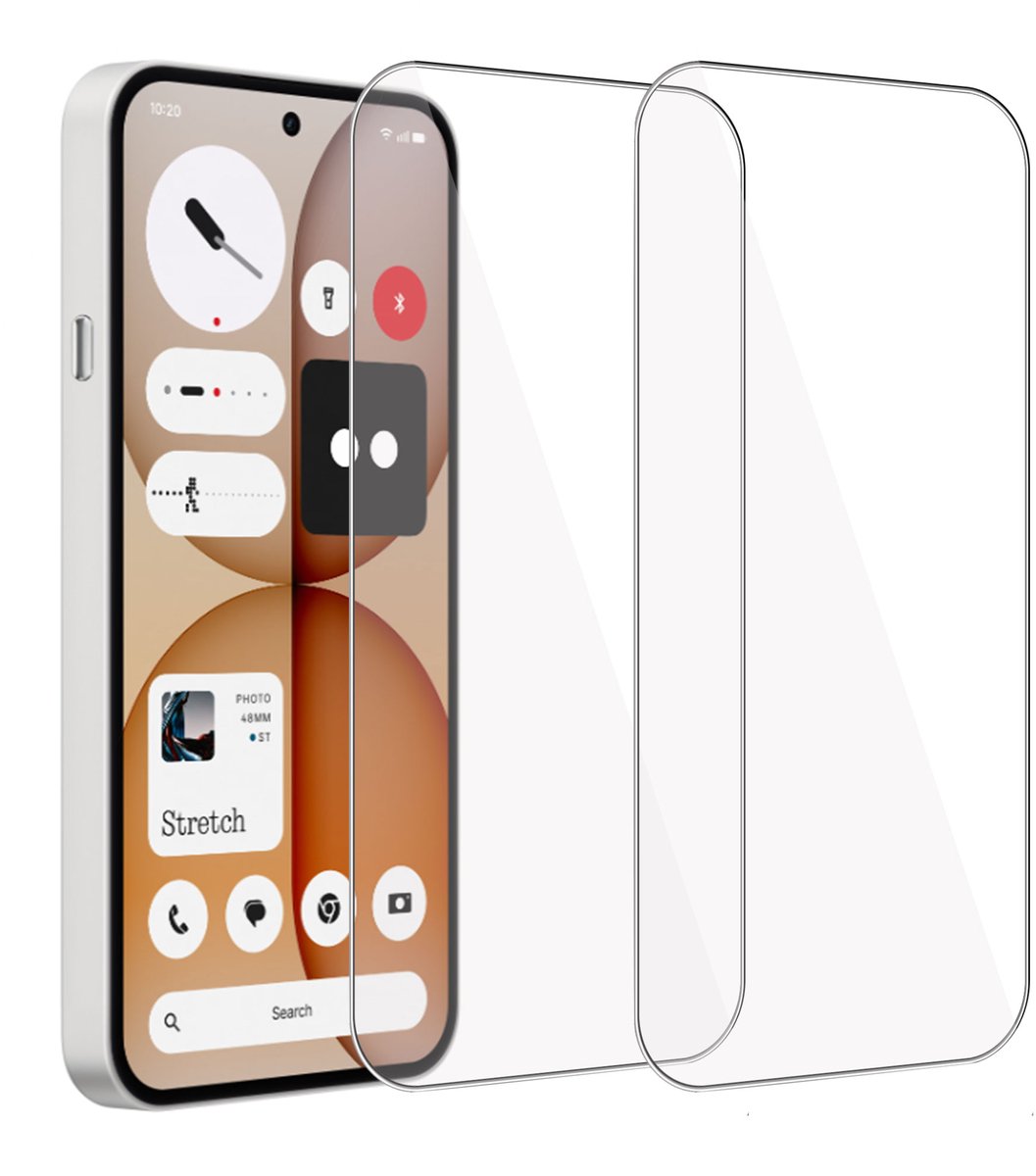 2x Screenprotector geschikt voor Nothing Phone 4a - Volledige Dekking - Gehard Glas geschikt voor Nothing Phone 4a