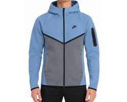Nike Tech Fleece Vest Heren – Lichtblauw – Full Zip Hoodie – Maat XL – HV0049-486