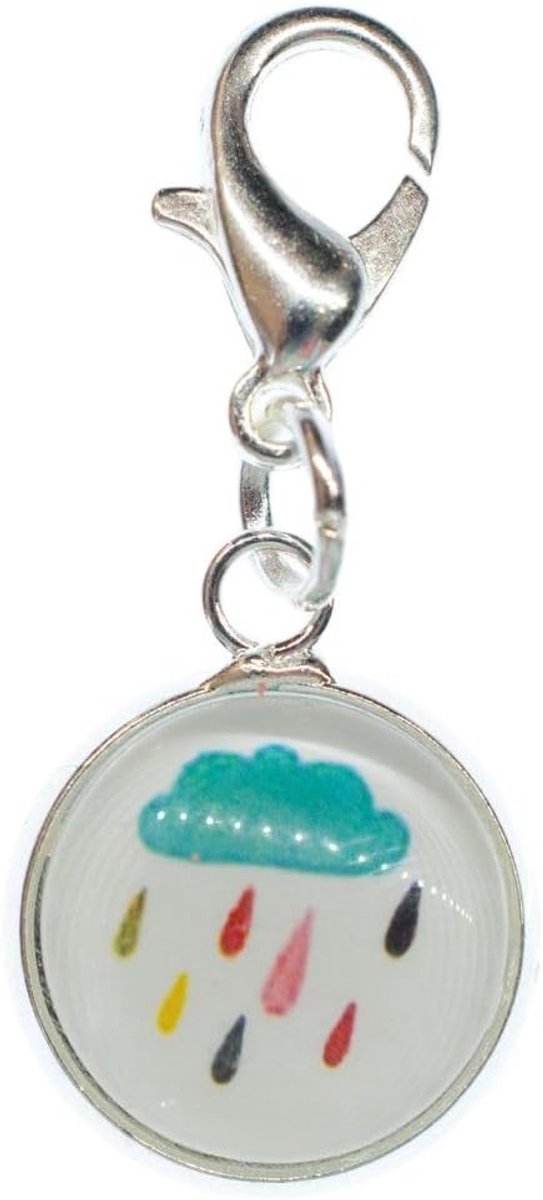 Kleurrijke regenwolk bedelhanger bedelarmband wolken hemel regen