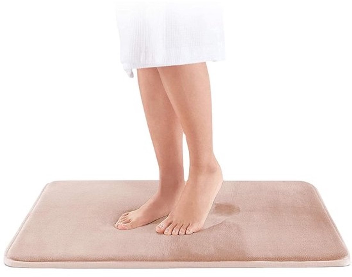 Fluweelzachte badmat - luxe traagschuim - antislip