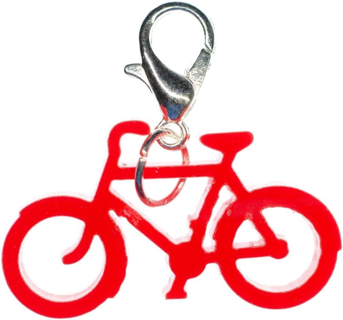 Fiets fiets fiets charm hanger bedelarmband bedels racefiets acrylglas rood