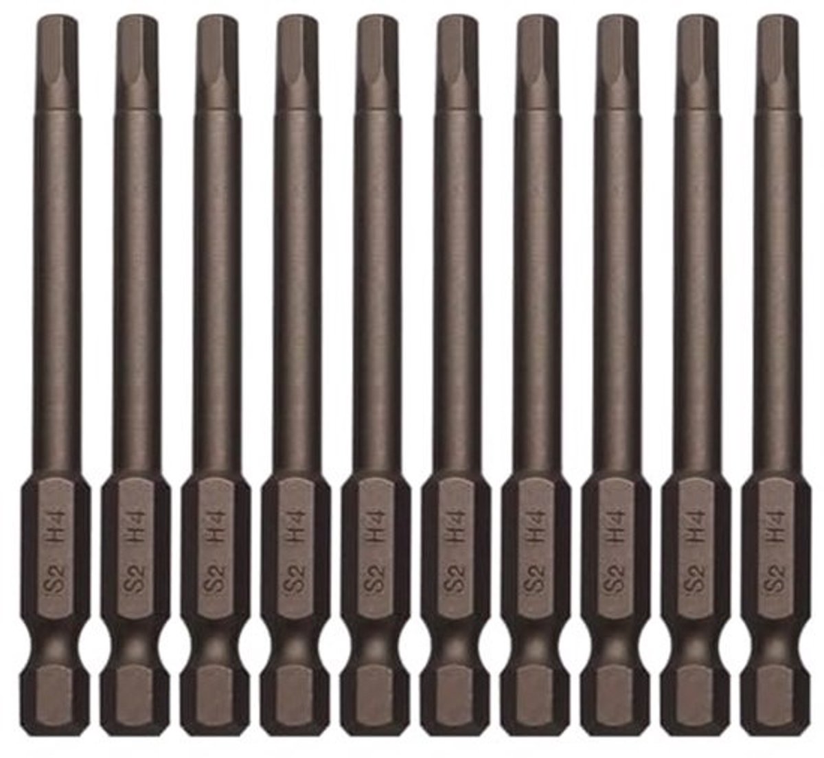 H4 Zeskantige Inbussleutel Boorset 10 Stuks - Magnetisch en Multifunctioneel