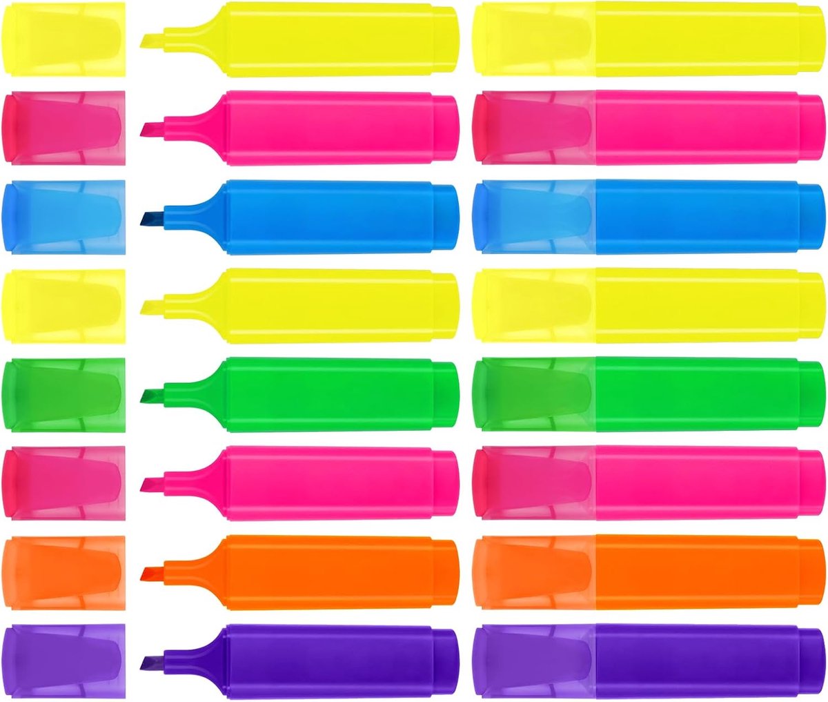Markeerstiften Set 16 Stuks, Pastel Markeerstiften, Highlighter Pennen voor School, Kantoor, Creatief Cadeau voor Vrienden en Leraren