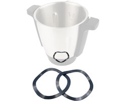 Fixeert messen los en stopt mixpot lekken - compatibel met Monsieur Cuisine Smart Edition Plus & Connect - vervangende veerringen + gereedschap voor reparatie